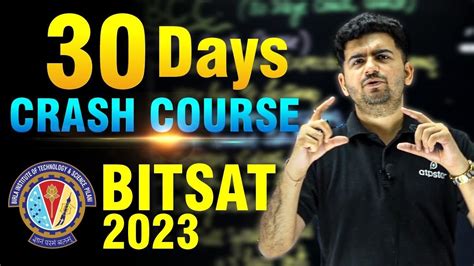 bitsat online crash course.